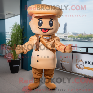 Tan Croissant mascot...