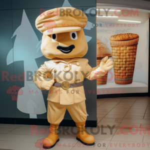 Tan Croissant mascot...