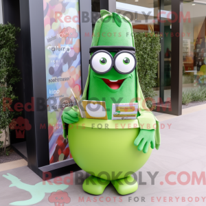 Olive Candy Box mascot...