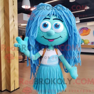 Sky Blue Spaghetti mascot...