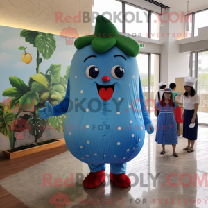 Blue Strawberry maskot...