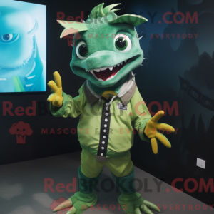 Green Barracuda mascot...
