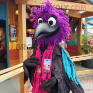 Magenta Crow máscara...