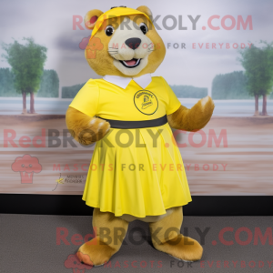 Citrongul Beaver maskot...