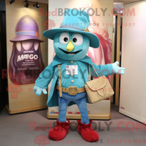 Turquoise Magician mascot...