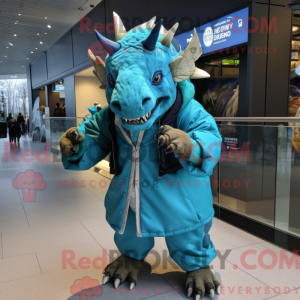 Cyan Triceratops...