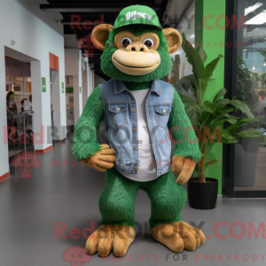 Green Orangutan mascot...