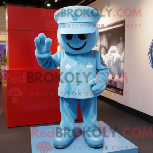 Sky Blue Soldier mascot...