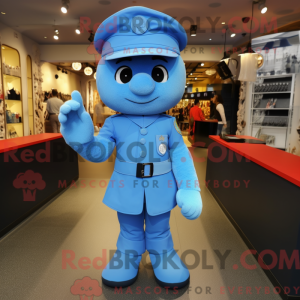 Sky Blue Soldier mascot...