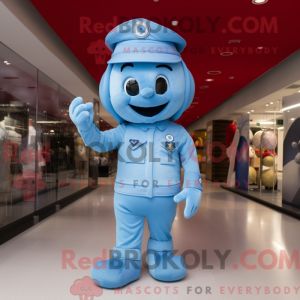 Sky Blue Soldier mascot...
