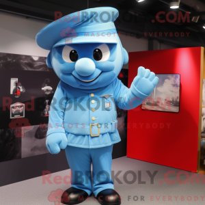 Sky Blue Soldier mascot...