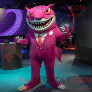 Magenta Megalodon maskot...