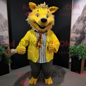 Yellow Wild Boar mascot...