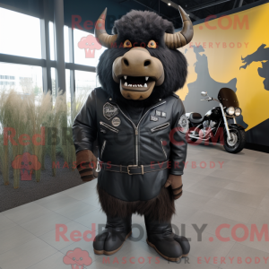 Black Buffalo maskot kostym...