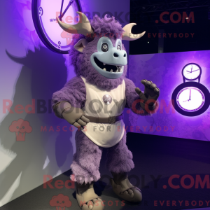 Lavender Minotaur mascot...