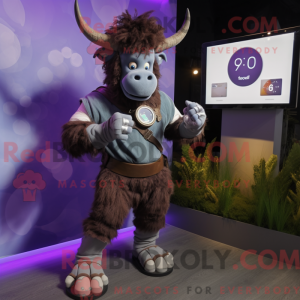 Lavender Minotaur mascot...