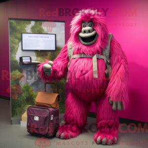 Disfraz de mascota Magenta...
