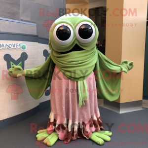 Oliven Kraken maskot...