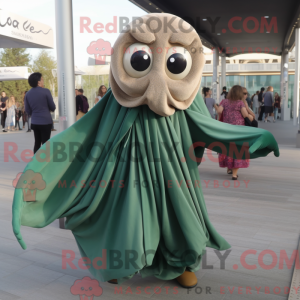 Olive Kraken mascot costume...