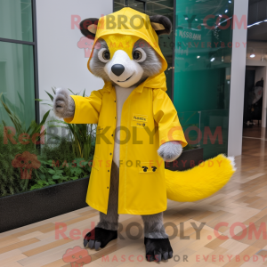 Lemon Yellow Badger mascot...