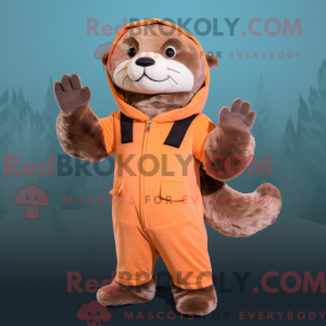 Postava maskota Peach Otter...
