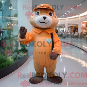 Postava maskota Peach Otter...