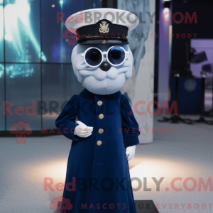 Navy Ghost maskot kostume...