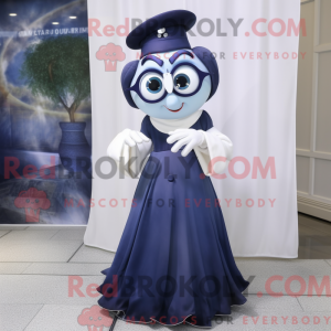 Navy Ghost maskot kostume...