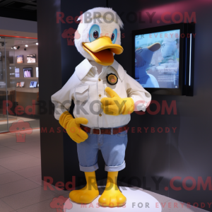 Duck maskot drakt karakter...