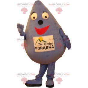 Mascotte gigante viola goccia. Mascotte viola - Redbrokoly.com