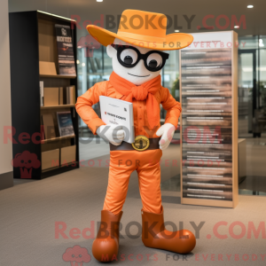 Orange Cowboy mascot...
