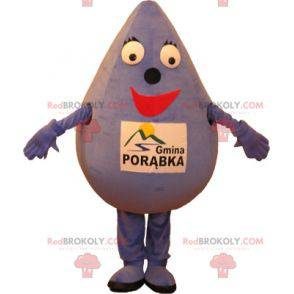 Mascotte gigante viola goccia. Mascotte viola - Redbrokoly.com