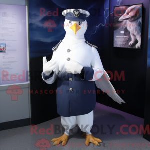 Navy Pigeon mascot costume...