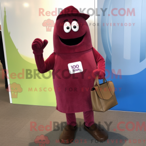 Maroon Grenade mascot...