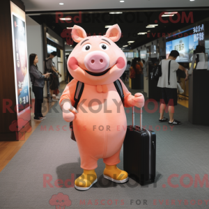 Maskottchenkostüm Peach Pig...