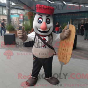 Messerwerfer-Maskottchenkos...