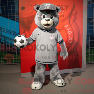 Gray Soccer Goal mascot...