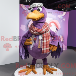 Purple Dodo Bird mascot...