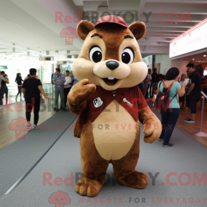 Brun Chipmunk maskot...