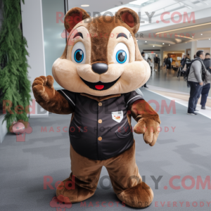 Brun Chipmunk maskot...