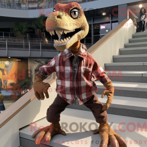 Brown Deinonychus mascot...