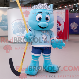 Sky Blue Ice Hockey Stick...