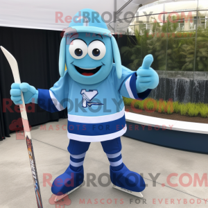 Mascotte de bâton de hockey...