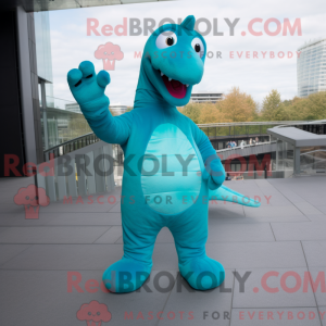 Turkis Diplodocus maskot...