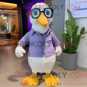 Lavendel Albatross maskot...