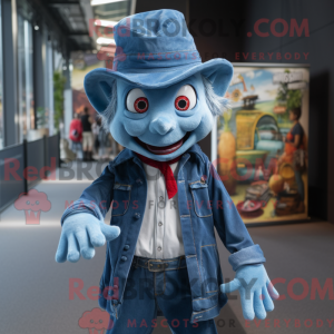 Sky Blue Vampire mascot...