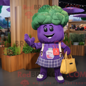Purple Broccoli mascot...