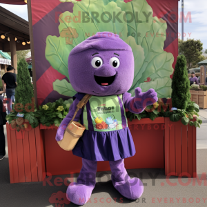 Purple Broccoli mascot...