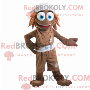 Brown Aglet mascot costume...