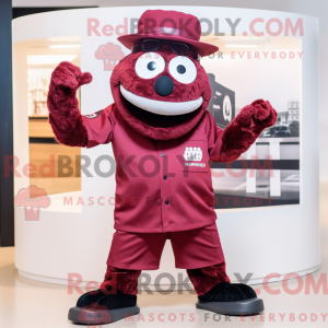 Maroon But mascot costume...